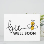 Slogan Bee well soon. Van harte beterschap ! (Staand voorkant)