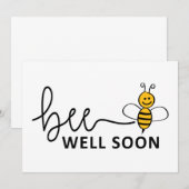 Slogan Bee well soon. Van harte beterschap ! (Voorkant / Achterkant)