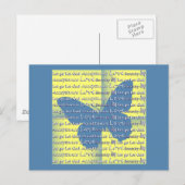 Slogan Butterfly Briefkaart (Voorkant / Achterkant)