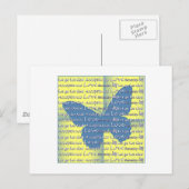 Slogan Butterfly Briefkaart (Voorkant / Achterkant)