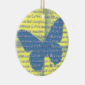 Slogan Butterfly Keramisch Ornament (Rechts)