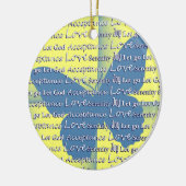 Slogan Butterfly Keramisch Ornament (Links)