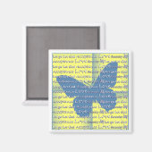 Slogan Butterfly Magneet (Voorkant / Achterkant)