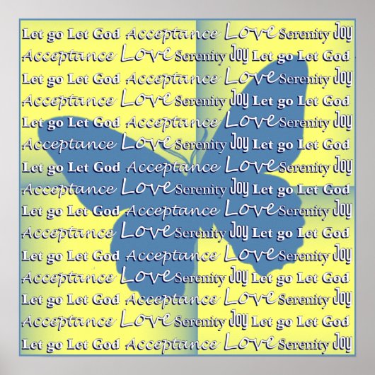 Slogan Butterfly Poster (Voorkant)