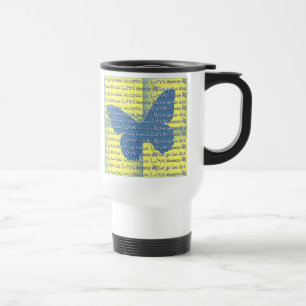 Slogan Butterfly Reisbeker
