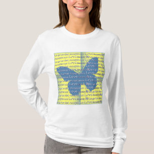 Slogan Butterfly T-shirt