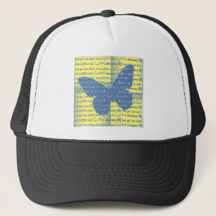 Slogan Butterfly Trucker Pet