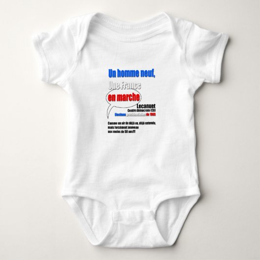 Slogan En Marche - Baby Bodysuit (Voorkant)