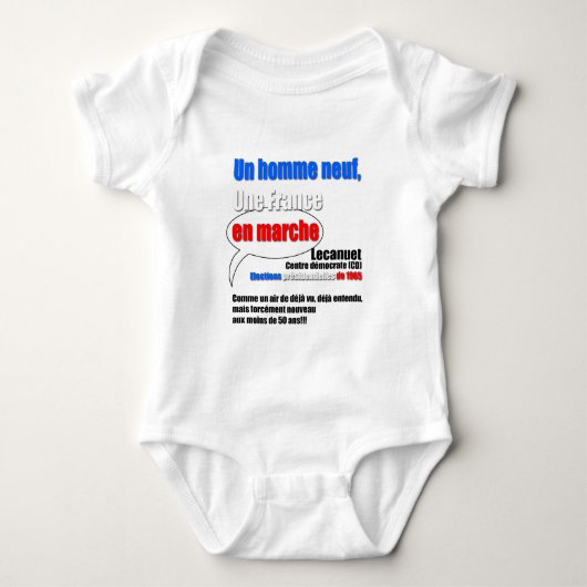 Slogan En Marche baby Bodysuit 1 (Voorkant)