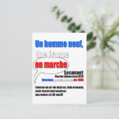 Slogan En Marche Briefkaart (Staand voorkant)