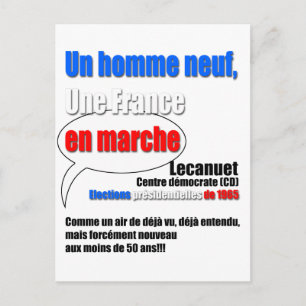Slogan En Marche Briefkaart