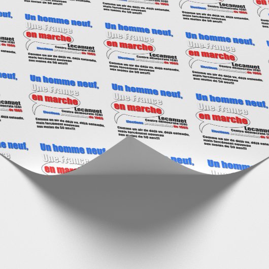 Slogan En Marche Cadeaupapier (Hoek)