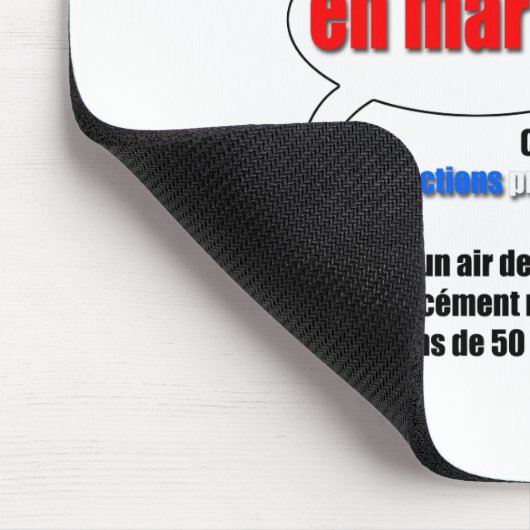 Slogan En Marche Mousepad Muismat (Hoek)