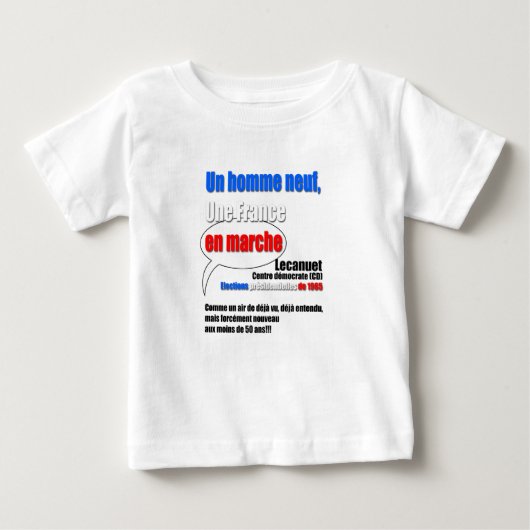 Slogan En Marche White baby t-shirt (Voorkant)