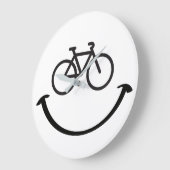 Slogan fiets met blij gezicht. Blij lach gezicht. Grote Klok (Hoek)