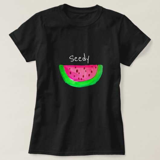 slogan fruitroze pop watermeloen t-shirt (Design voorkant)