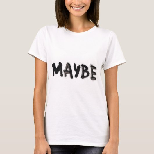 Slogan Grafisch - Minimalistische typografie citaa T-shirt (Voorkant)