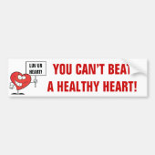  Slogan Heart Healthy Bumpersticker (Voorkant)