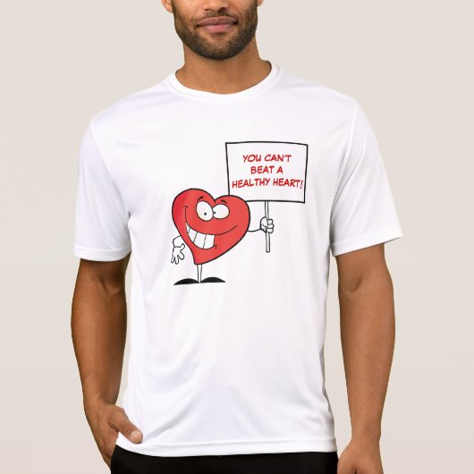  Slogan Heart Healthy T-shirt (Voorkant)