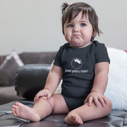 Slogan Jetzt geht's rund Romper