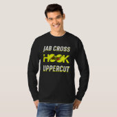 Slogan kickbokstraining voor boksers en t-shirt (Voorkant volledig)