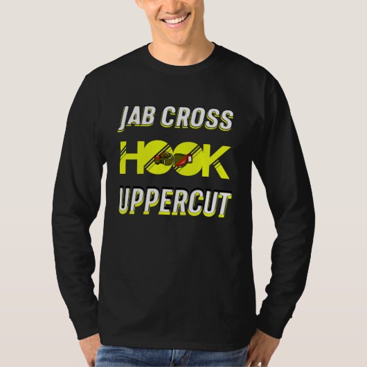 Slogan kickbokstraining voor boksers en t-shirt (Voorkant)
