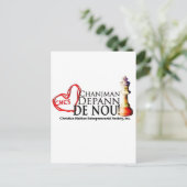 Slogan Line Briefkaart (Staand voorkant)