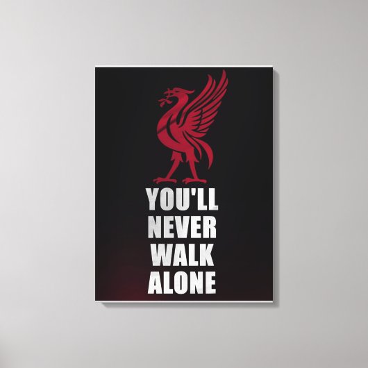 Slogan Liverpool - YNWA Canvas Afdruk (Voorkant)