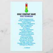 Slogan, Logo en QR-code | Verwarming en koeling HV Flyer (Achterkant)