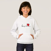 Slogan love. Hartjes, hartje. Valentijnsdag. (Voorkant volledig)