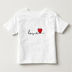Slogan love. Hartjes, hartje. Valentijnsdag. Kinder Shirts