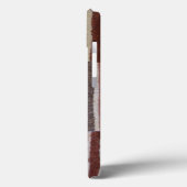 slogan met bruine hand gebreide strips Case-Mate iPhone case (Achterkant / Links)