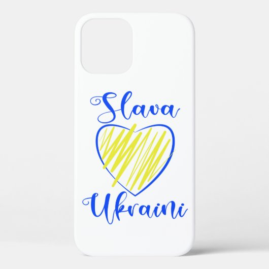Slogan Slava Ukraine Glory naar het hart van Oekra Case-Mate iPhone Case (Achterkant)