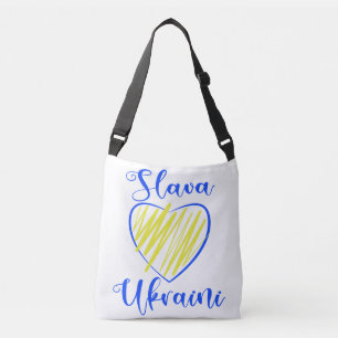 Slogan Slava Ukraine Glory naar het hart van Oekra Crossbody Tas