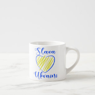 Slogan Slava Ukraine Glory naar het hart van Oekra Espresso Kop