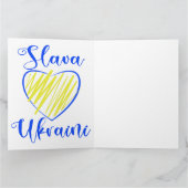 Slogan Slava Ukraine Glory naar het hart van Oekra Kaart (Binnen)