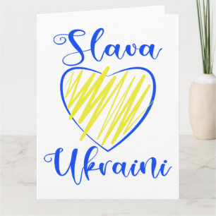 Slogan Slava Ukraine Glory naar het hart van Oekra Kaart