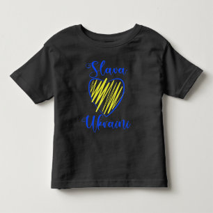 Slogan Slava Ukraine Glory naar het hart van Oekra Kinder Shirts