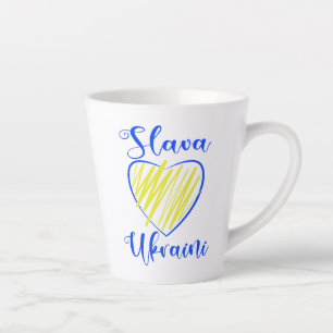 Slogan Slava Ukraine Glory naar het hart van Oekra Latte Mok
