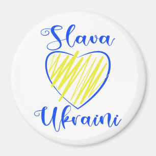 Slogan Slava Ukraine Glory naar het hart van Oekra Magneet