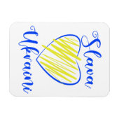 Slogan Slava Ukraine Glory naar het hart van Oekra Magneet (Horizontaal)