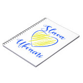 Slogan Slava Ukraine Glory naar het hart van Oekra Notitieboek (Linkerzijde)