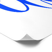 Slogan Slava Ukraine Glory naar het hart van Oekra Poster (Hoek)