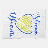 Slogan Slava Ukraine Glory naar het hart van Oekra Theedoek (Horizontaal)