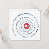 Slogan Spiral Kaart (Voorkant / Achterkant in situ)