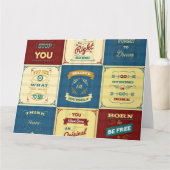 Slogan Typografie Bedankkaart (Voorkant)