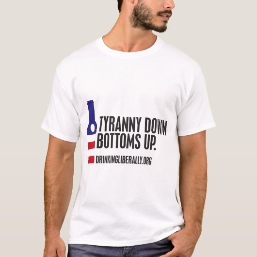 slogan.TyrannyDownSansComma_0 T-shirt (Voorkant)