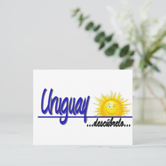 slogan Uruguay sol Briefkaart (Staand voorkant)
