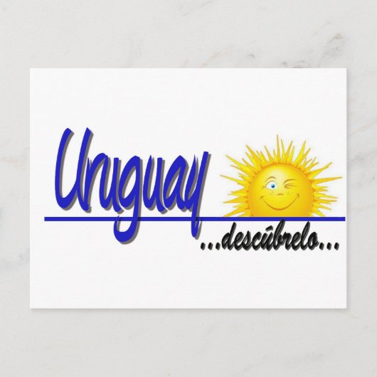 slogan Uruguay sol Briefkaart (Voorkant)