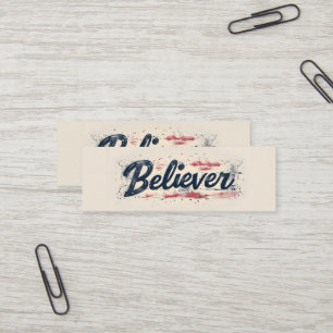 Slogan van de gelovige Urban Mini Visitekaartje